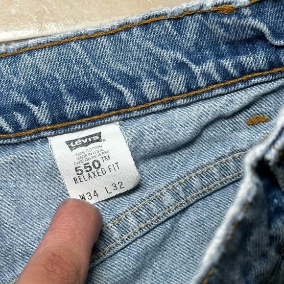 VTG 1997 Orange Tab Levi's 550 Relaxed Fit Jeans Mens 34x32 (ACTUAL 32x31) READ - Picture 4 of 14